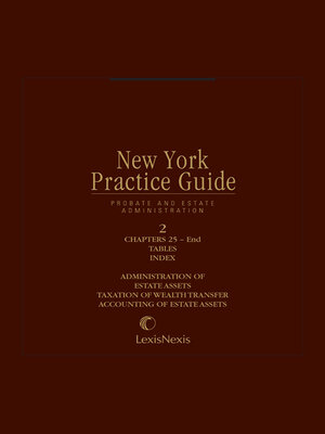 cover image of New York Practice Guide: Probate and Estate Administration